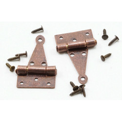 T-Hinges w nails Oil Rubbed Bronze 4 pk