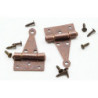 T-Hinges w nails Oil Rubbed Bronze 4 pk