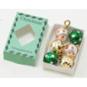 Christmas Ornaments In Green Box