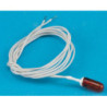 18 V Large Gow Bulb Amber W 15" Wh Wire