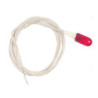18V Large Gow Bulb Red W 15" Wh Wire