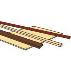 Stripwood 1/16 x 3/8 Mahogany