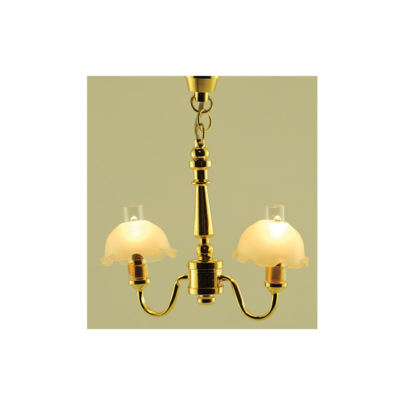 Chandelier- 2-Lt Fluted