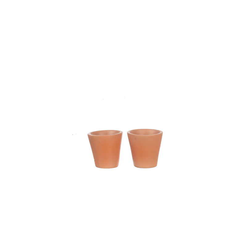 Resin Small Clay Pot /2Pc