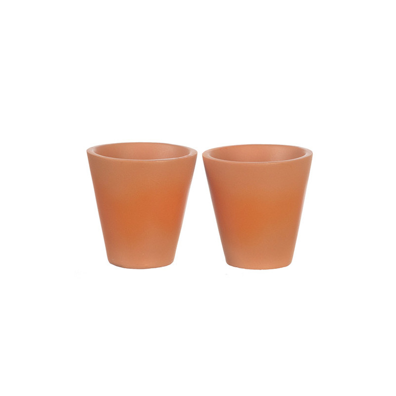 Resin Large Clay Pot /2Pc