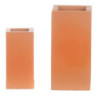 Resin Tall Block Planters Set/2Pc