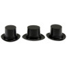 Plastic Top Hats Black