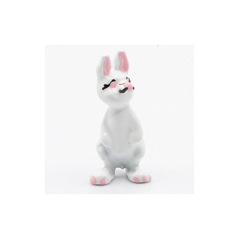 White Bunny Hand Painted