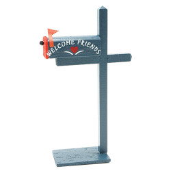 Country Blue Mailbox