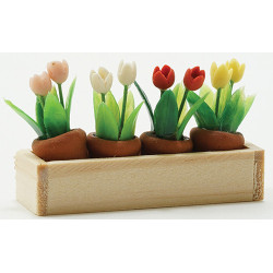 Window Box w/flower Pots