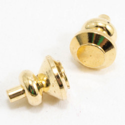 Plain Knob Brass 6Pc/Pk