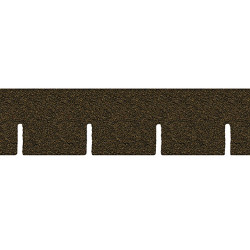 Brown Square Asphalt Shingles, 177 Square Inches