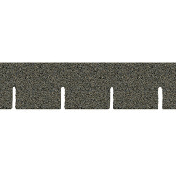 Gray Square Asphalt Shingles, 177 Square Inches