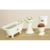Bathroom Set, 3Pc, Decal/Cs