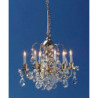 Chandelier- 6 up arm-Chrystal