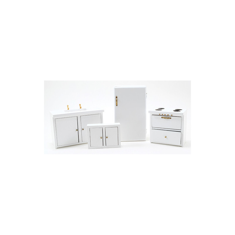 White Modern Kitchen Set