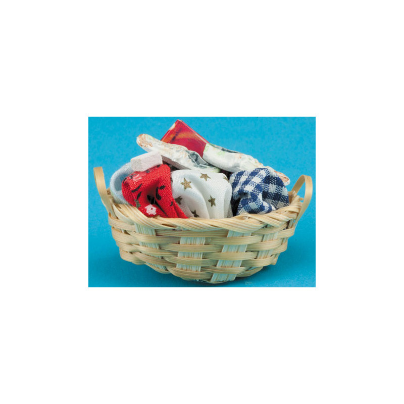 Laundry Basket W/Clothes & Detergent