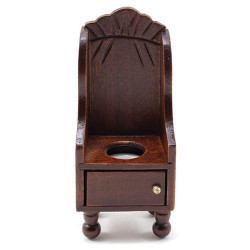 Victorian Potty Chair w/pot, Walnut