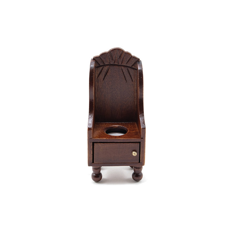 Victorian Potty Chair w/pot, Walnut