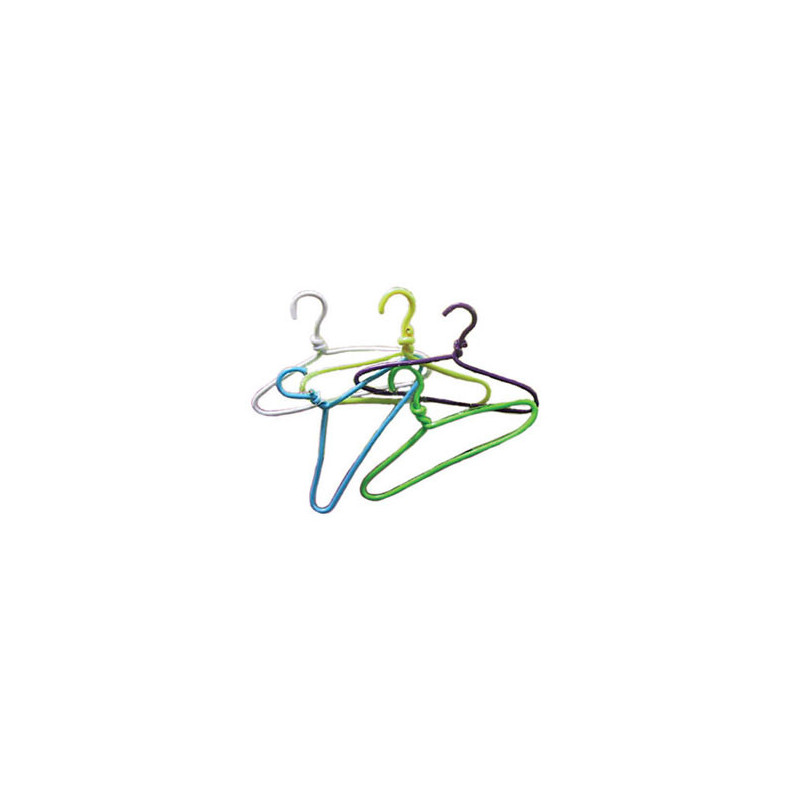 Wire Coathangers 5Pcs Asst Colors