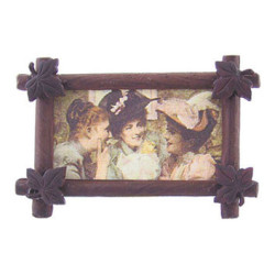 Before Red Hats In Antique Leaf Frame