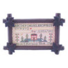 Sampler In Antique Leaf Frame
