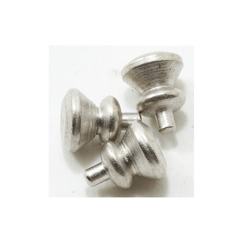Round Knobs, 6/Pk, Satin Nickel