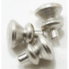 Round Knobs, 6/Pk, Satin Nickel