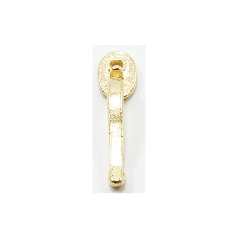 Door Handle, Brass, 1/Pk