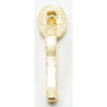 Door Handle, Brass, 1/Pk