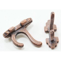 Wall Hooks, 4Pk, Oil Rubbed Bronze