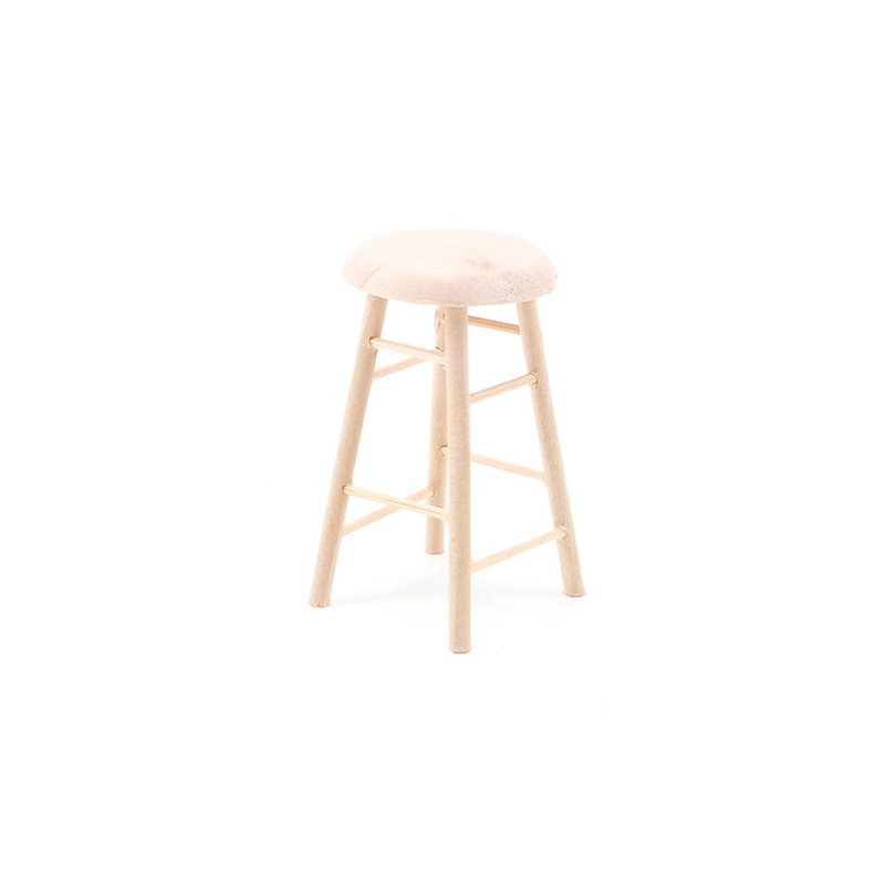 Bar Stool,  Unfinished, 2 Inches