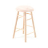 Bar Stool,  Unfinished, 2 Inches