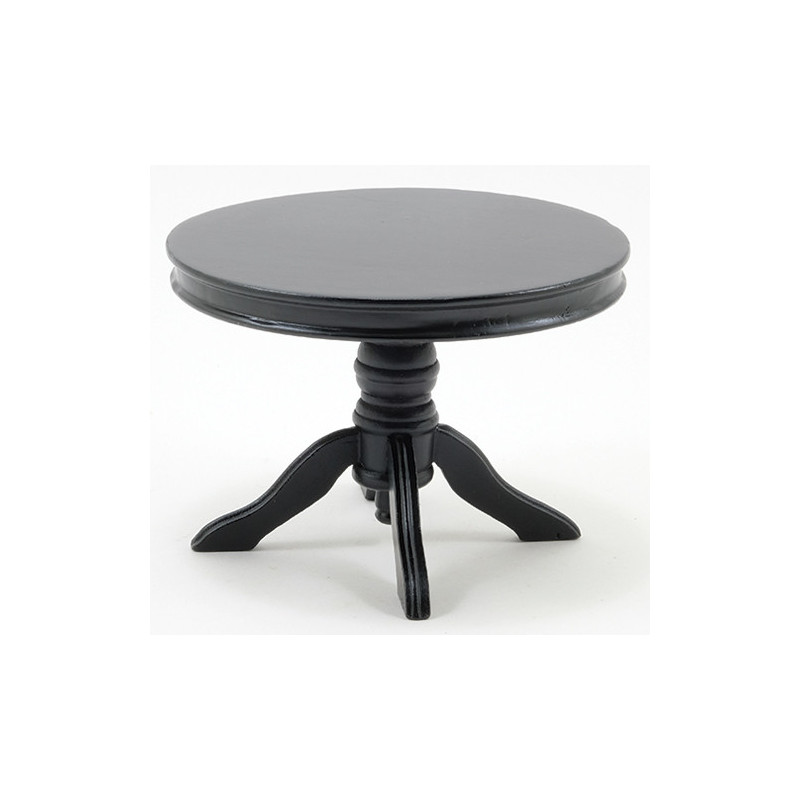 Round Pedestal Table, Black