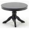 Round Pedestal Table, Black