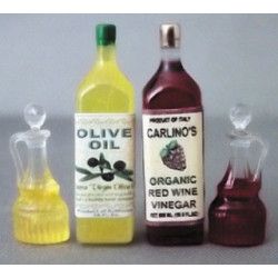 Salad Set-Olive Oil, Red Wine Vinegar Set, Cruet S