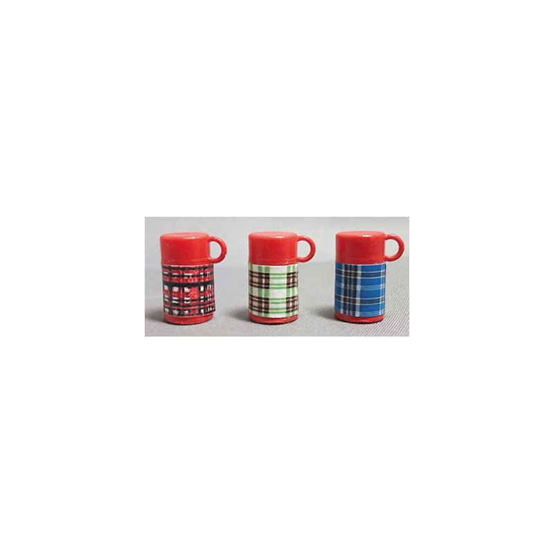 Thermos Set-Red, Green, Blue