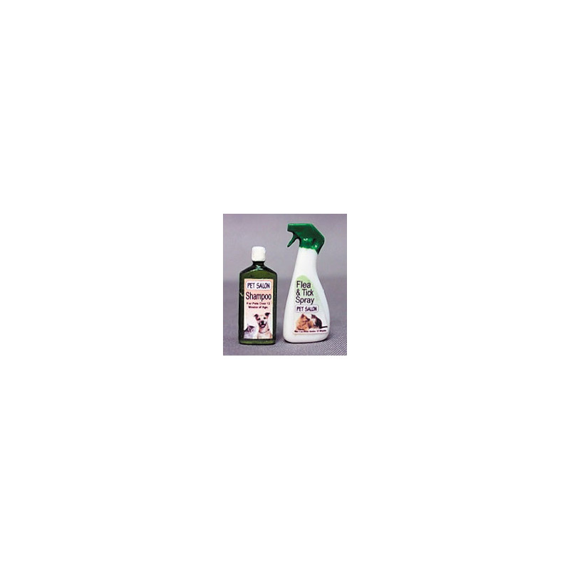 Pet Grooming Set - Shampoo & Flea & Tick Spray