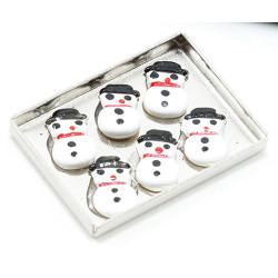 Snowman Cookies on a Sheet