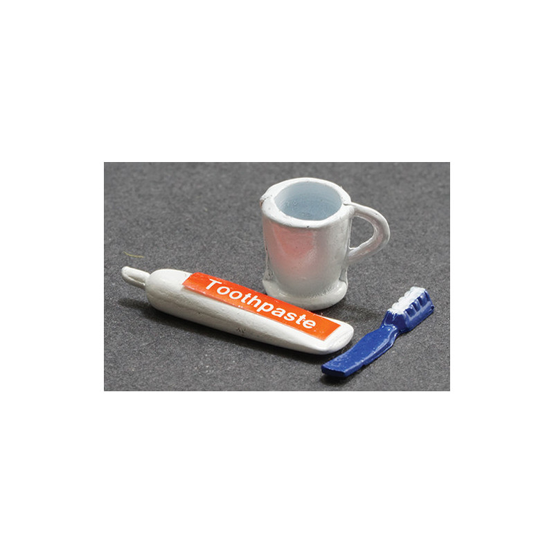 Set of Toothpaste, Toothbrush, & Cup, 3pc