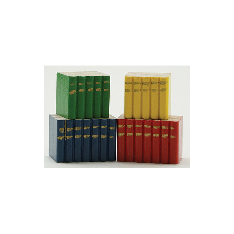 Wooden Book Set, 4pc