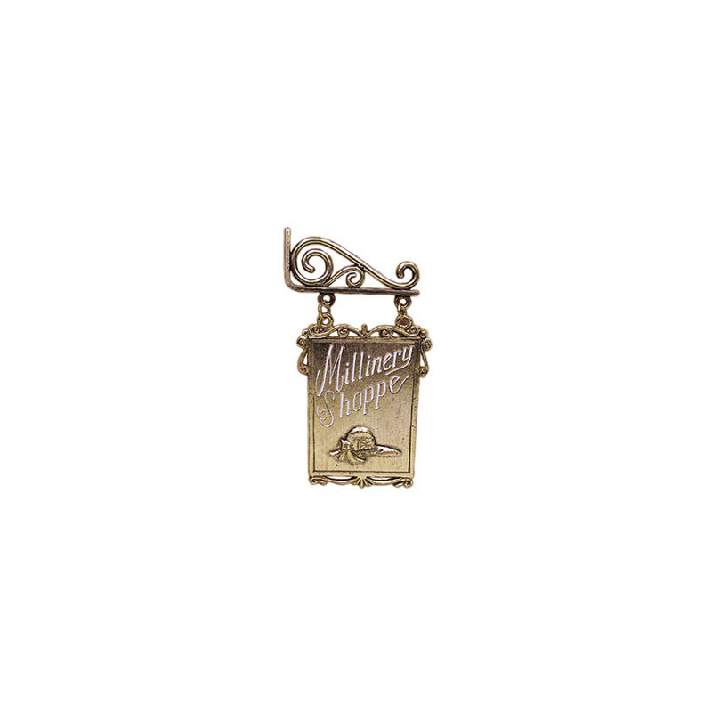 Millinery Sign On Hanger