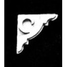 Corbel Bracket, 1-1/16 W X 1-1/16 H,2/Pk