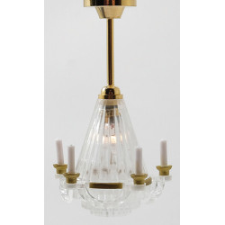 Brass Downrod Chandelier