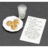 Note To Santa W/ Milk & Cookies