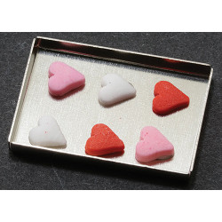 Heart Cookies On Baking Sheet