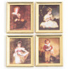 Sm Framed Pictures, Children, 4 Pcs.