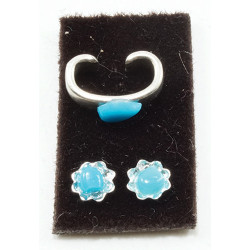Bracelet & Earrings Turquoise