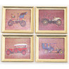 Antique Car Prints/Set Of 4