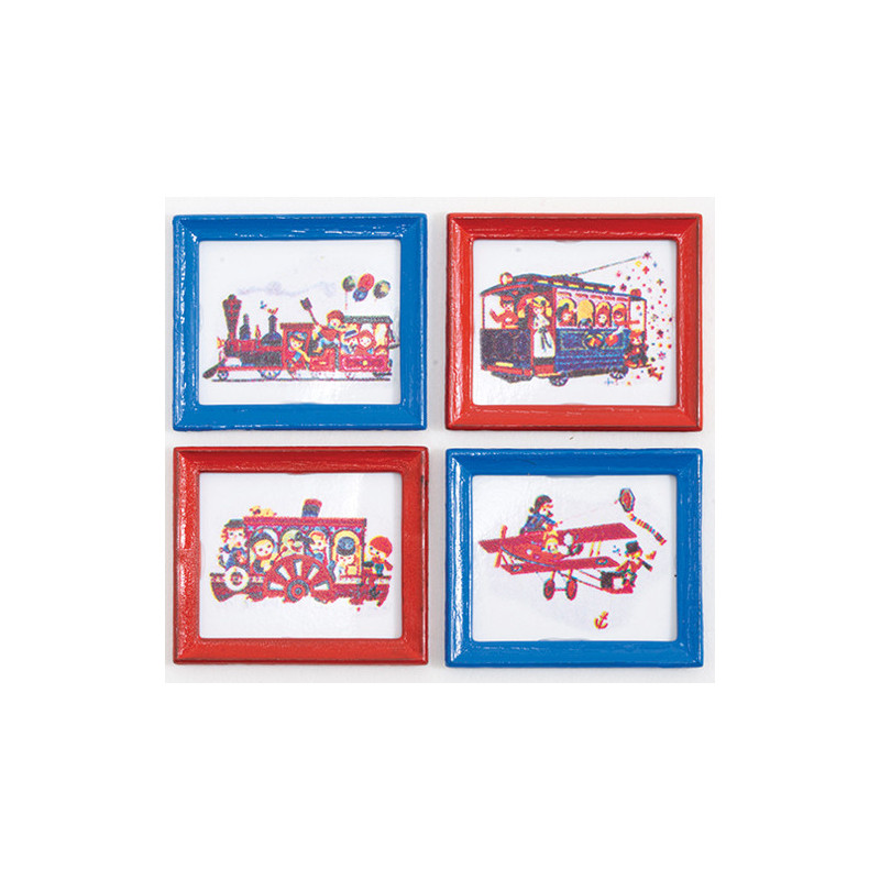 Traveling Kids Prints/Set Of 4
